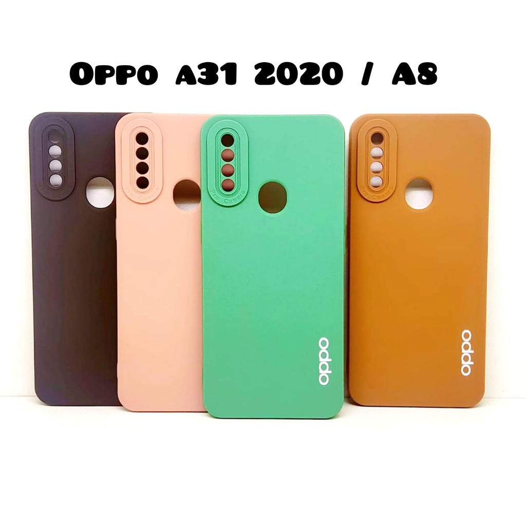 Luxury Soft Matte Case 9D Oppo A52 A92 A5 A9 2020 A31 A15 A33 A53 A54 A74 4G A95 4G A16 Solid Color Angel Eye Lens