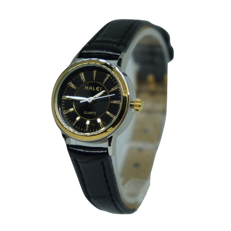 Wow JAM TANGAN WANITA KULIT HALEI KOMBINASI 468L Kekinian