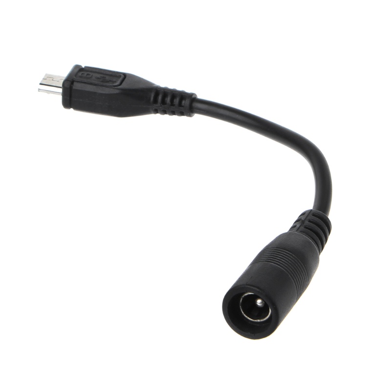 Cre Kabel Adapter Power DC 5.5x2.1mm Female Ke Micro USB Male Tahan Air