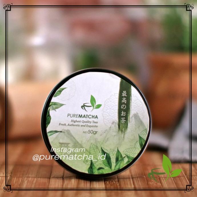 

[ COD ] Greentea Matcha / Green tea Powder Bubuk 100% Pure 50 gram TERPERCAYA Kode 1438
