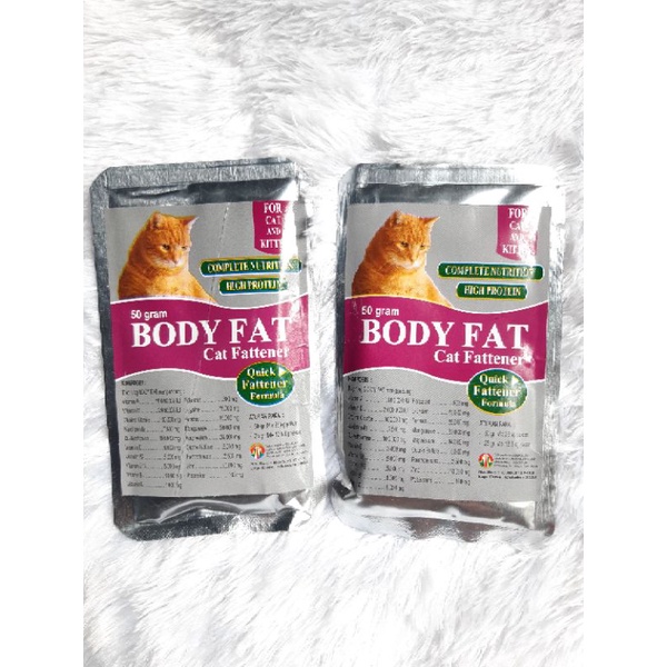 BODY FAT SUPLEMEN PENGGEMUK BADAN KUCING|| BODY FAT KUCING 50GR