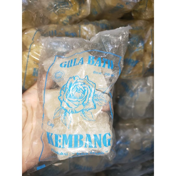 

Gula Batu Putih Cap Kembang Khas Kota Cirebon Kemasan 1 Kilogram