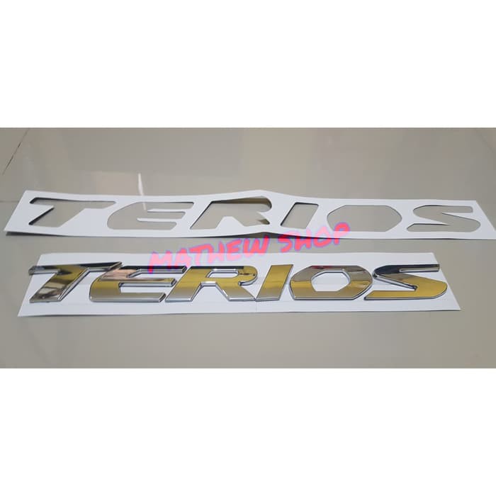 Emblem Kap Mesin Terios Chrome Logo Kap Mesin Terios Emblem Terios