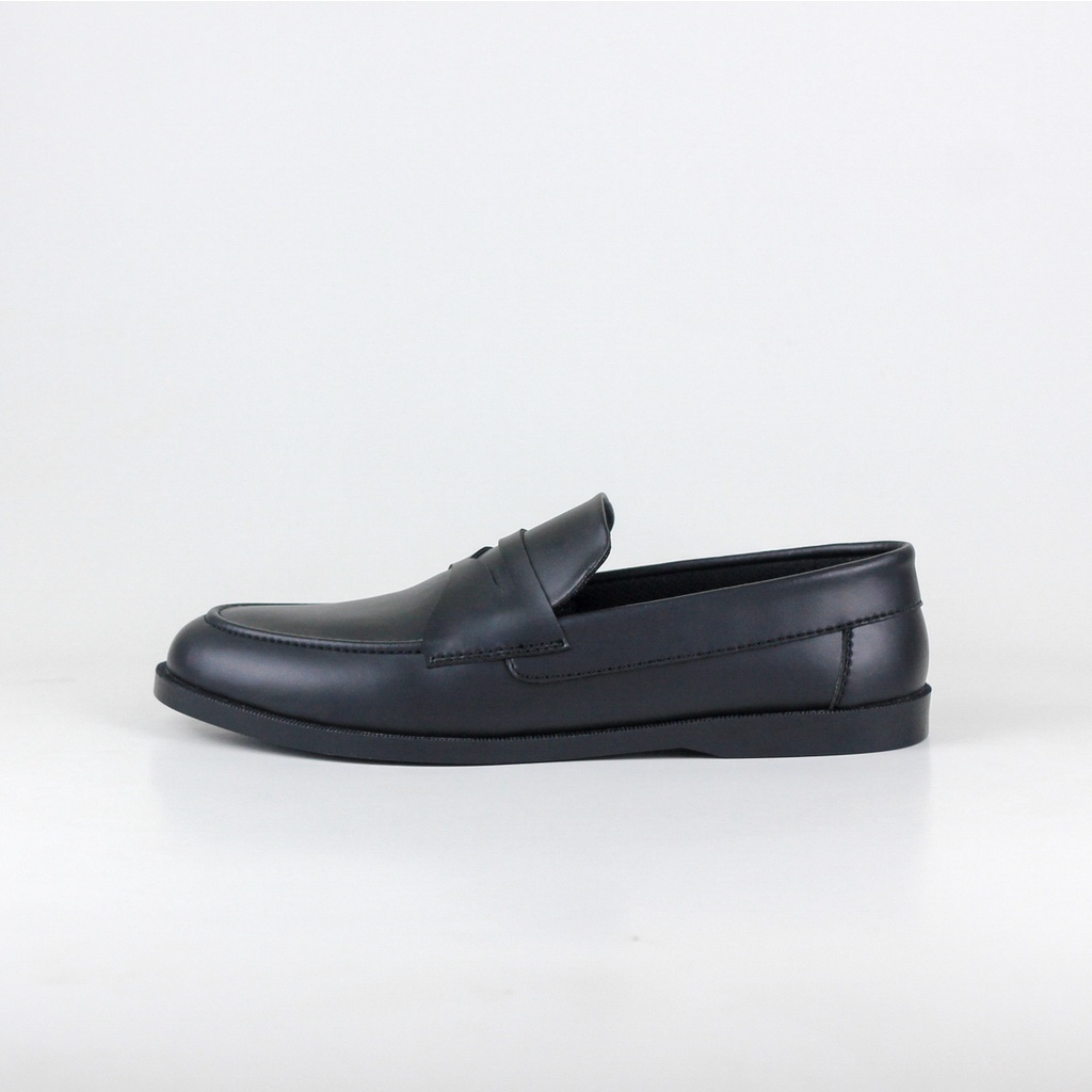 ELVRA - Sepatu Pria Sepatu Kasual Sepatu Casual Loafer - New Flow Full Black