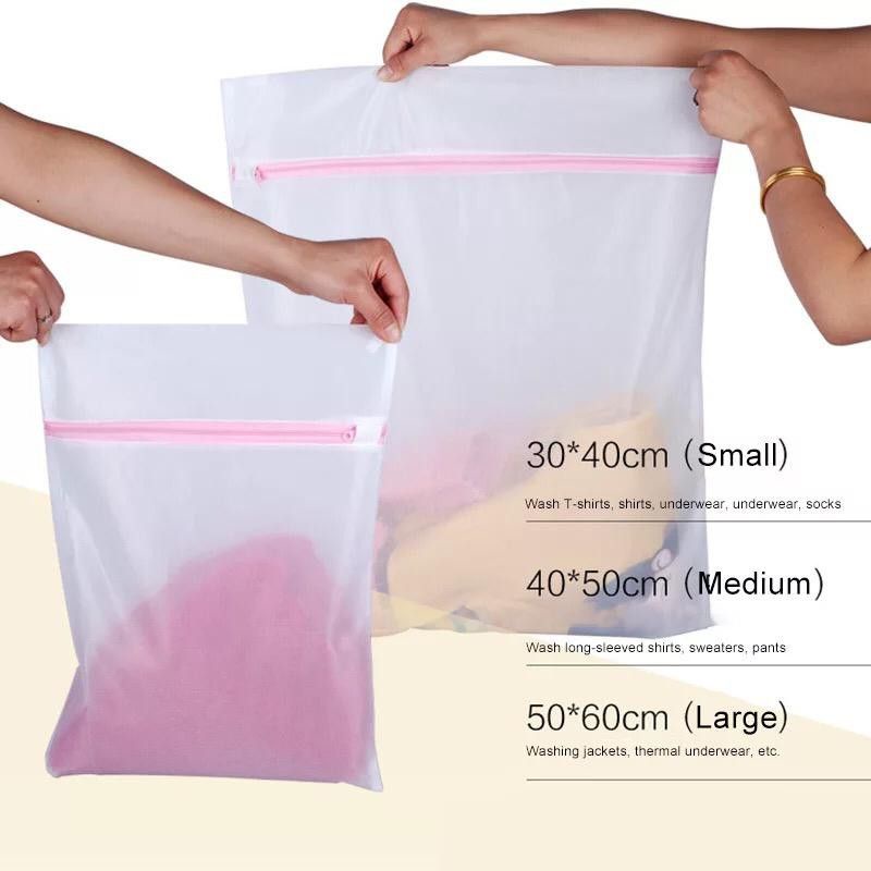 MM-175 Laundry Bag Net Tas Pencuci Pakaian dengan Zipper Laundry/Kantong Net Pencuci Pakaian Agar Tidak Rusak