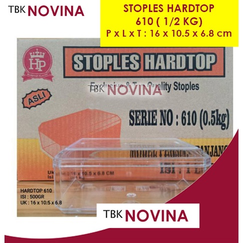 STOPLES KUE TOPLES KOTAK PERSEGI HARDTOP 610 500gram