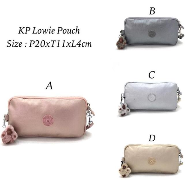 Dompet Kipling Lowie Pouch Original Asli Ori Tempat Hp Uang Metallic