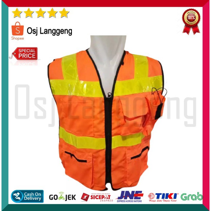 BISA COD |  Rompi Kerja Safety Vest  RG