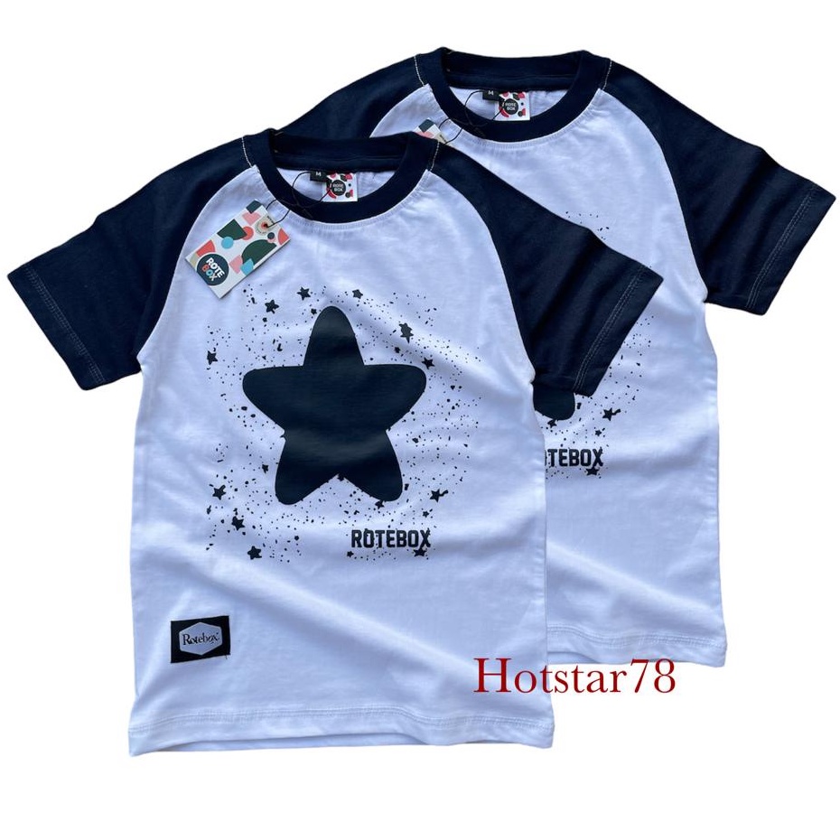 Rotebox Baju Kaos Oblong Distro Anak Laki Laki Umur 1-12 Tahun Bahan Katun