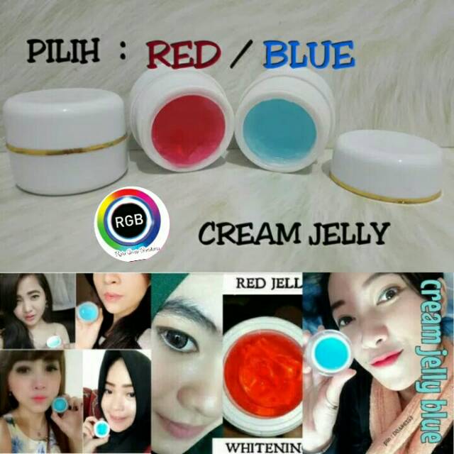 Cream jelly glowing vitamin red jell/blue jell