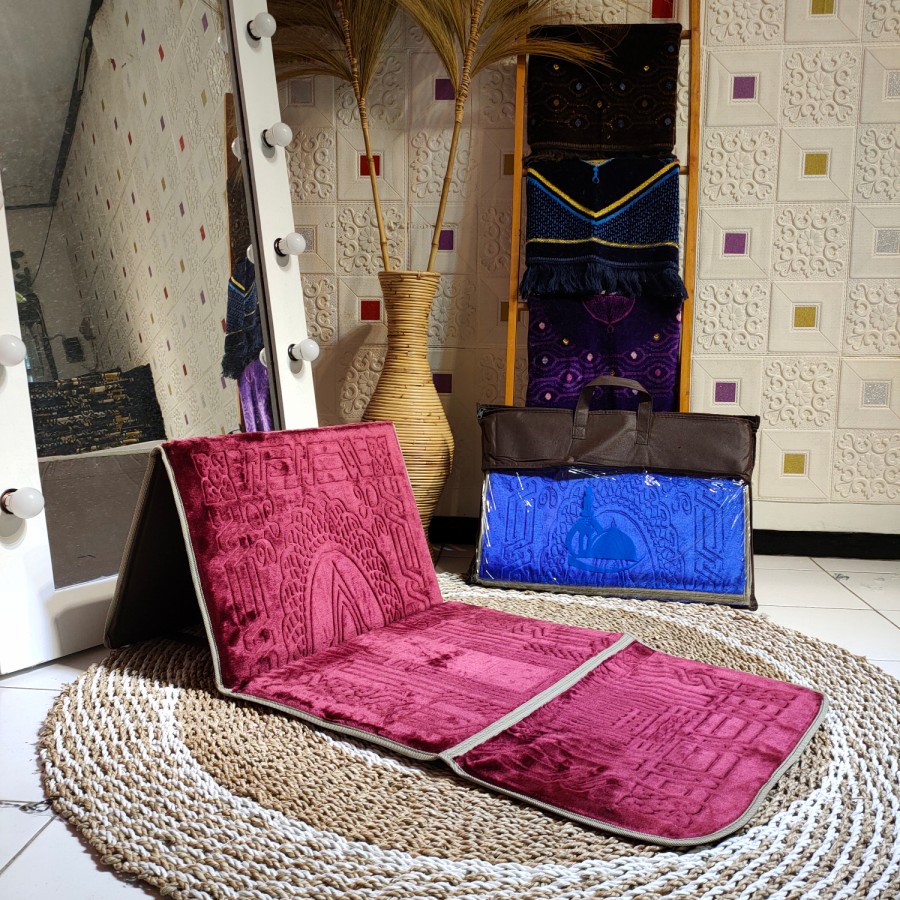 sajadah sandar lipat/sejadah sender portable/duduk multifungsi grosir