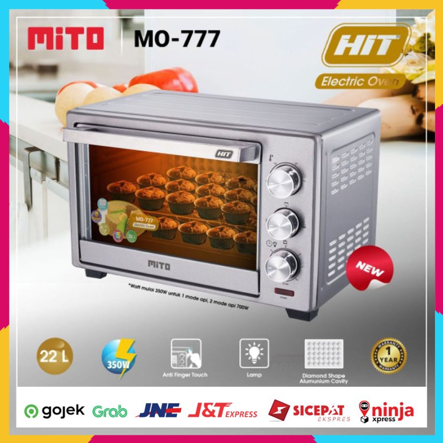 Oven Listrik Mito MO-777 HIT Electric Oven 22 Liter MO777- ORIGINAL
