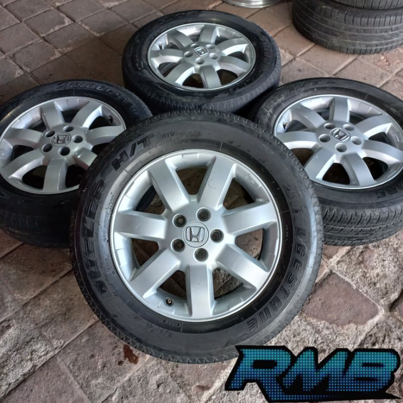 VELG MOBIL BEKAS OEM HONDA CRV R17 PCD 5x114 + BAN 2PCS 225/65 R17 SECOND