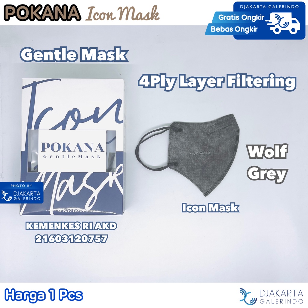 Masker POKANA ICON Gentle Mask 4ply Medical Mask