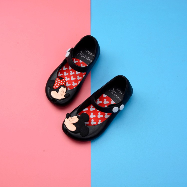 Sepatu Jelly Mickey Mouse Anak Perempuan Lucu Anti Slip