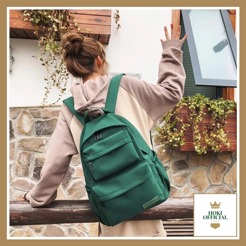 [COD] Tas Ransel Wanita Desain Vintage Tas Wanita Colorfull Tas Sekolah Ada Slot Laptop HokiOfficial