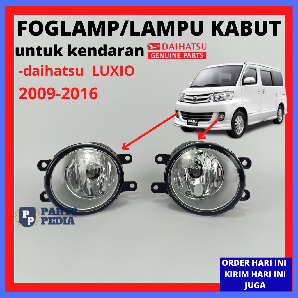 foglamp daihatsu luxio/lampu kabut daihatsu luxio 2009/2016 lampu bemper daihatsu luxio 2009 2010 20