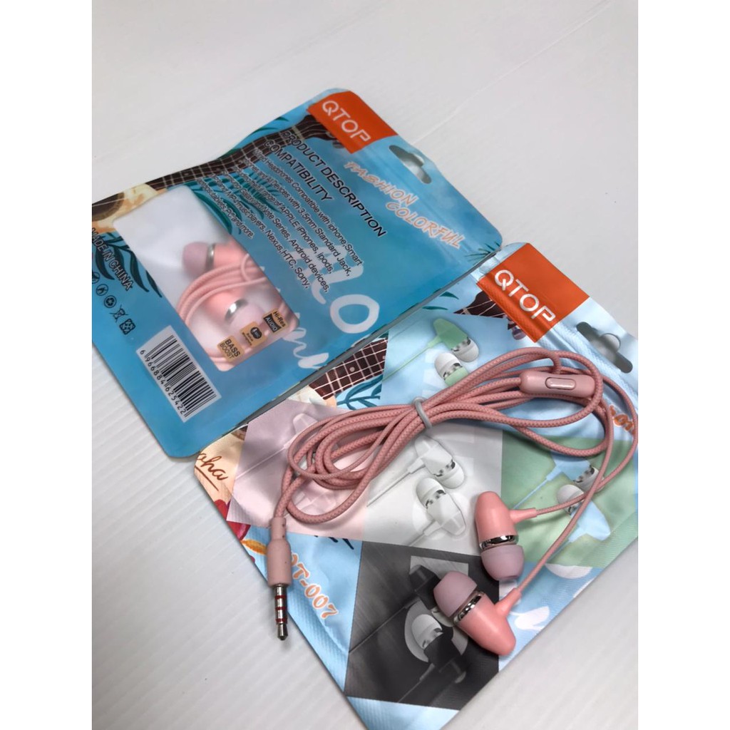 Headset XIAOMI Macaron Color HIFI IN Ear EARPHONE Suara Musik dengan mic Q-TOP HANDSFREE SAMSUNG