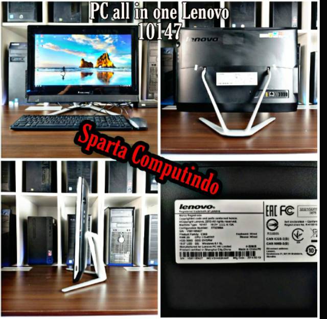 Pc AIO Lenovo 10147 Intel Core i5 gen4 20in touchscreen Murah Garansi