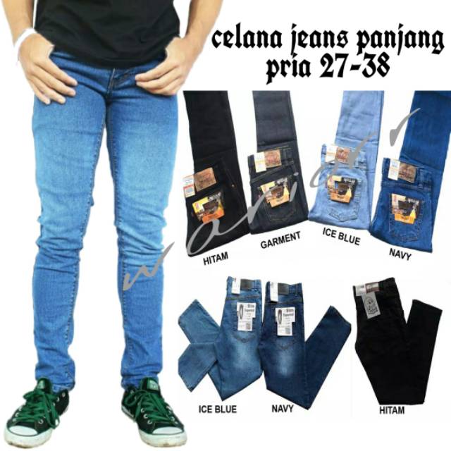 CELANA JEANS PRIA PANJANG STREATCH SKNNY SLIMFITK