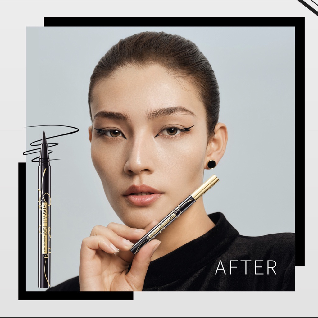 YOU Stay All Day Pen Eyeliner Waterproof | Tahan Hingga 24 Jam | Black | Hitam