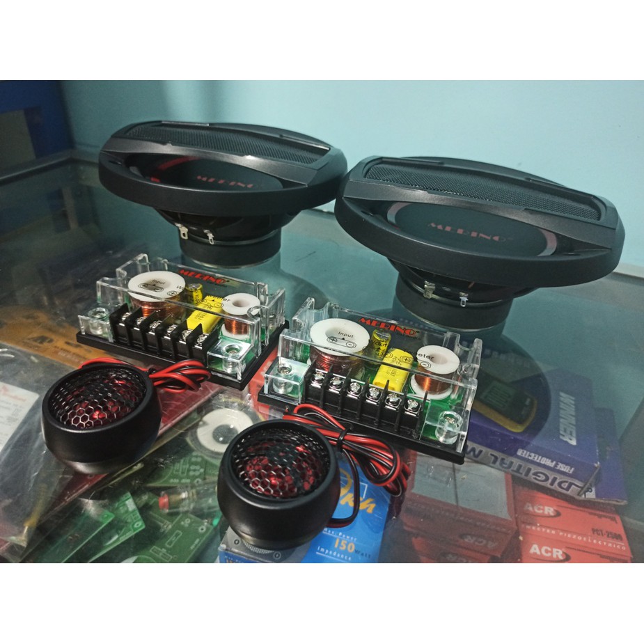 Speaker mobil Split 6.5inch + TWEETER + crosover BERKUALITAS MERINO