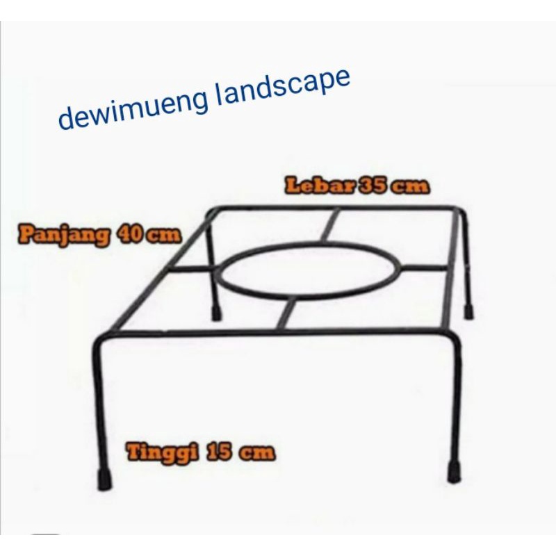tatakan kompor besi 1 tungku /tangkringan kompor dan oven