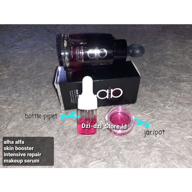 Alha alfa skin booster serum share in jar | Alha alfa skin booster intensive repair makeup serum sha