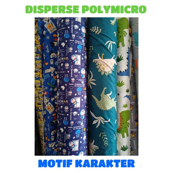 KAIN SPREI DISPERSE POLYMICRO METERAN MOTIF KARAKTER | BEDCOVER GORDEN KOLOR KITCHEN SET