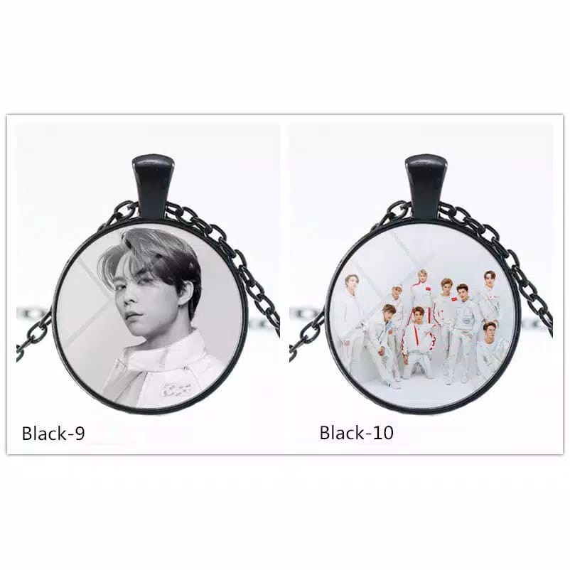 Kalung NCT 127 Kalung Foto NCT Taeyong Haechan Stainless Steel untuk Pria / Wanita