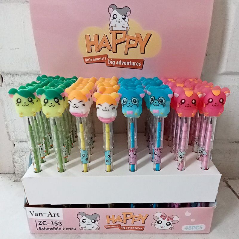 MURAH !!! Alat Tulis Pensil Jadul Pensil Bensia Karakter Lucu Pensil Jaman Dulu Lucu Van Art ZC