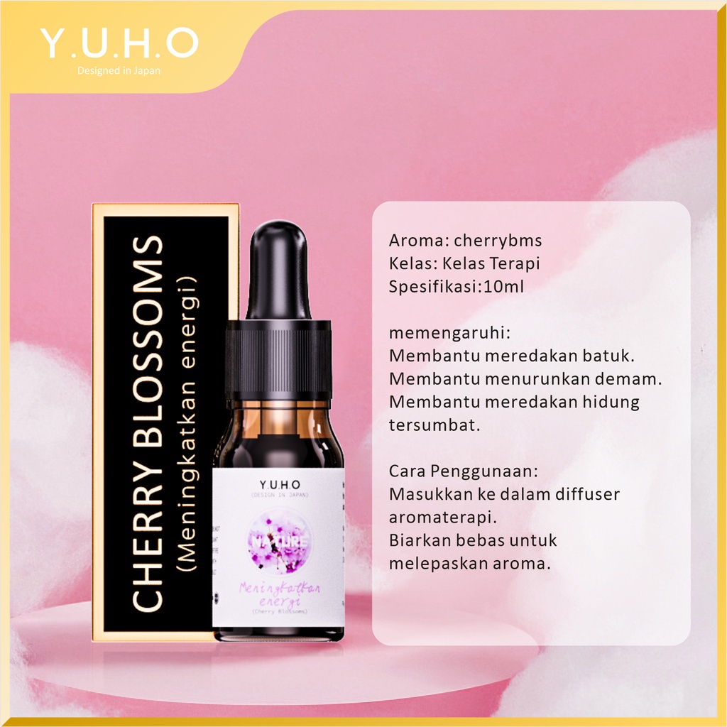 YUHO Diffuser humidifier mobil portable essential oil reed hampers safe care aromatheraphy pembersih udara Pelembab minyak esensial aromaterapi parfum pengharum uap ruangan air purifier penyejuk infuser minimisk-Y-cherrybms