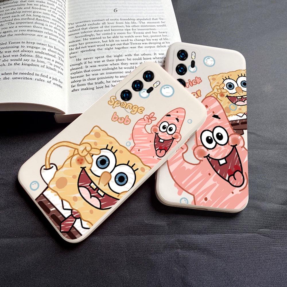 Soft Case Silikon Motif Sponge Bob Untuk REDMI NOTE 11 11 PRO 10 10s 10c 10A 10 4G 10 5G 10 PRO 9 8 POCO M4 M3 PRO 9A 9C 9T x3