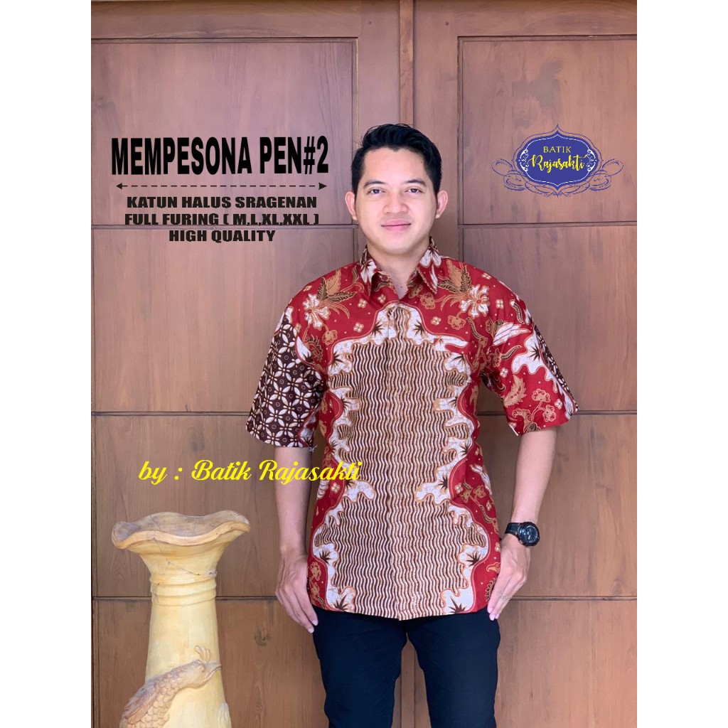 MEMPESONA 1 2 RAJASAKTI KEMEJA BATIK SOLO PRIA LENGAN PENDEK PANJANG LAPIS FURING ATASAN PREMIUM MODERN KATUN HALUS DZULKARNAEN CAKRAWANGSA PINK  DHARMARENDRA NAWANGSARI 2 MERAK BENGOK TWOPEN SUTAWIJAYA PEN 2 DHARMAYANA EMAS MANUK TUMPUK 2 CAKRAWANGSA