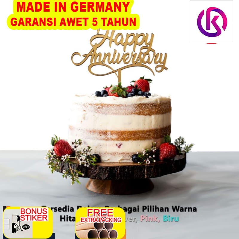 

Terlaris Cake Topper - Topper Kue - Happy Anniversary