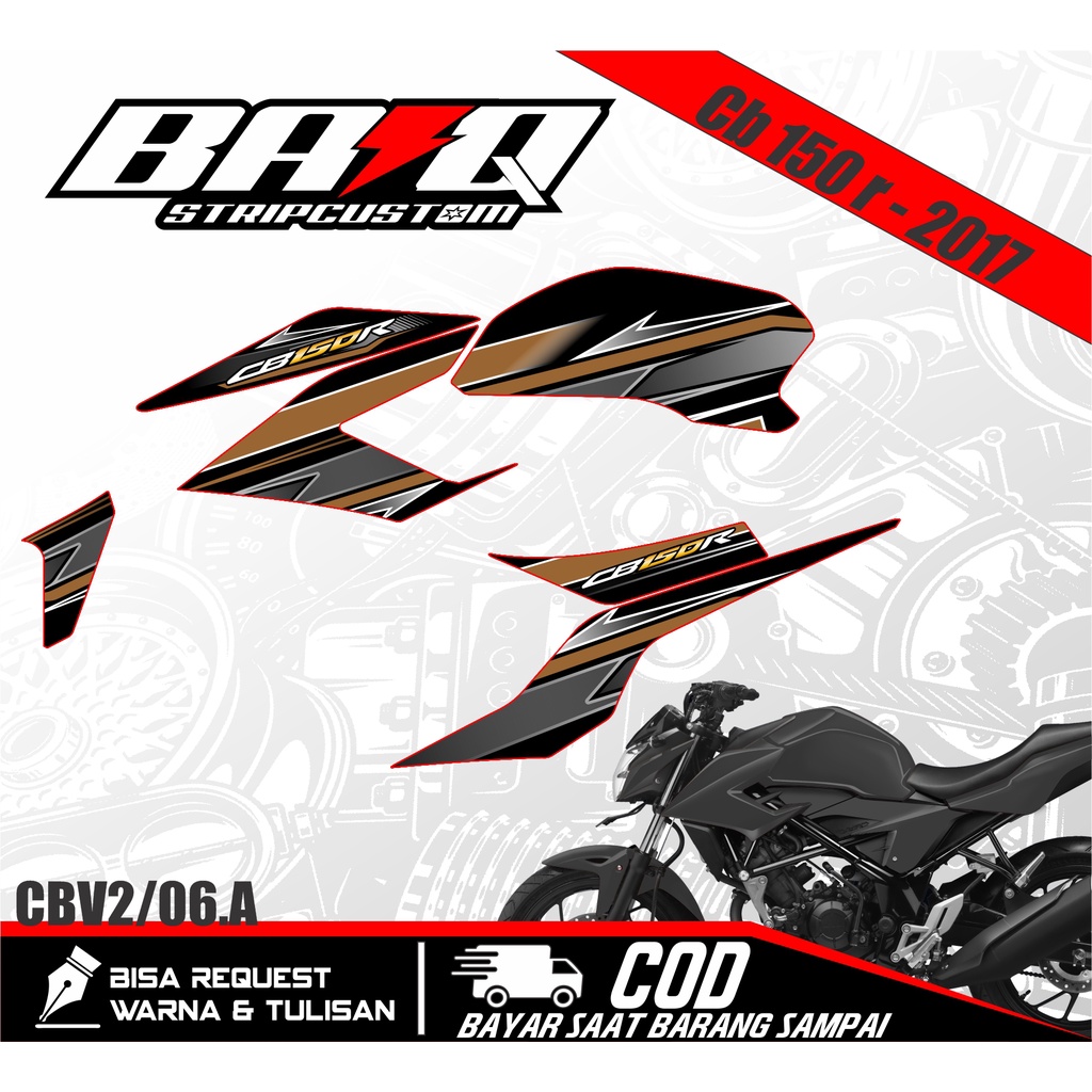 STRIPING CB150R/CB 150 R 2016 2017 All New Streetfire Variasi Racing 6