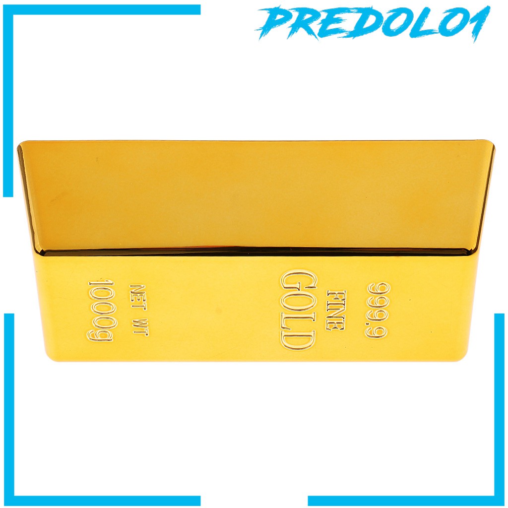 [PREDOLO1] Fake 999.9 Gold Bar Gold Bullion Bar Polished Paperweight Doors Stop