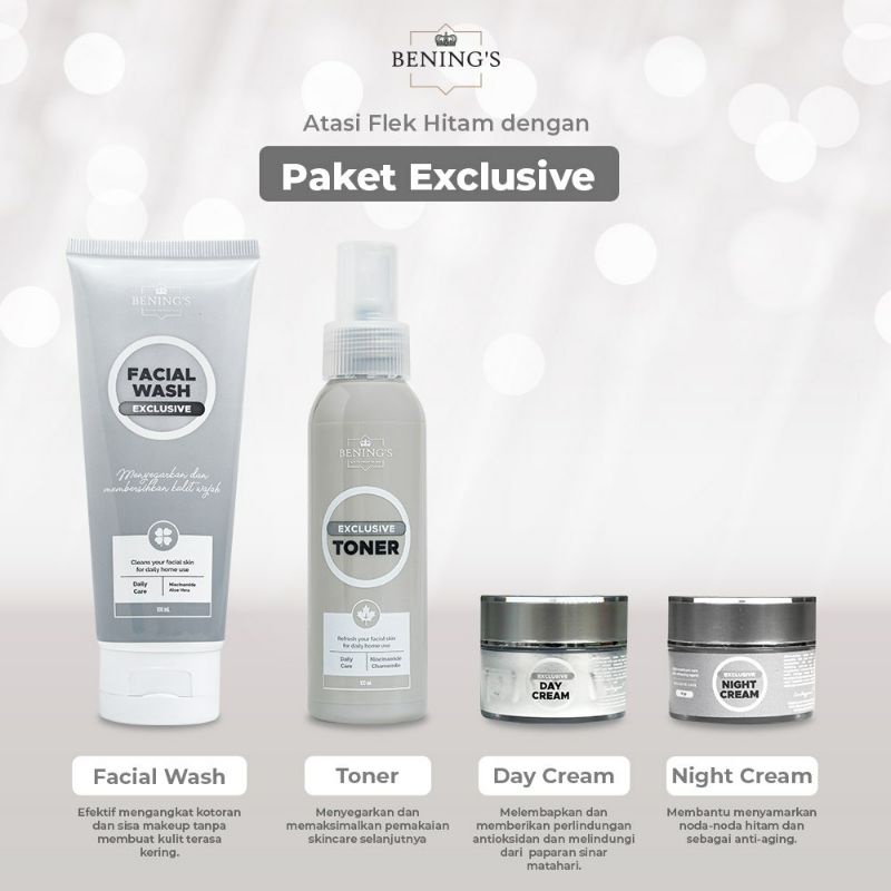 Benings skincare/paket exclusive/benings clinic/benings skincare/paket