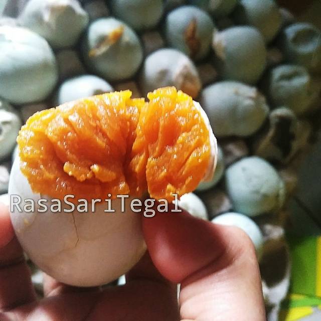 

Telur asin oven/panggang sedang