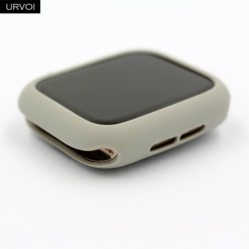 Urvoi Case Bumper Pelindung Bahan Tpu Ultra Tipis Warna Permen Untuk Apple Watch 6 Se 5 4 3 2 1 38 42 40 44mm