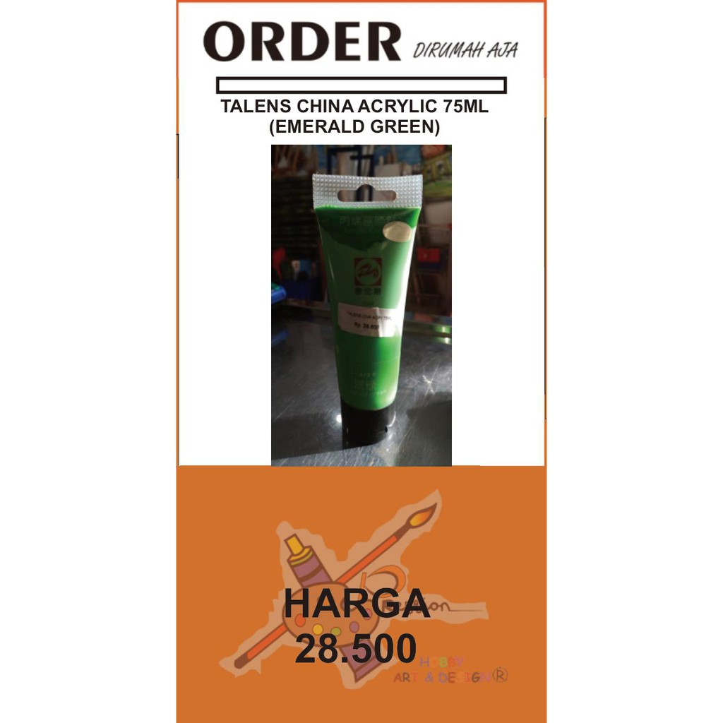 

TALENS CHINA ACRYLIC 75 ML (EMERALD GREEN)