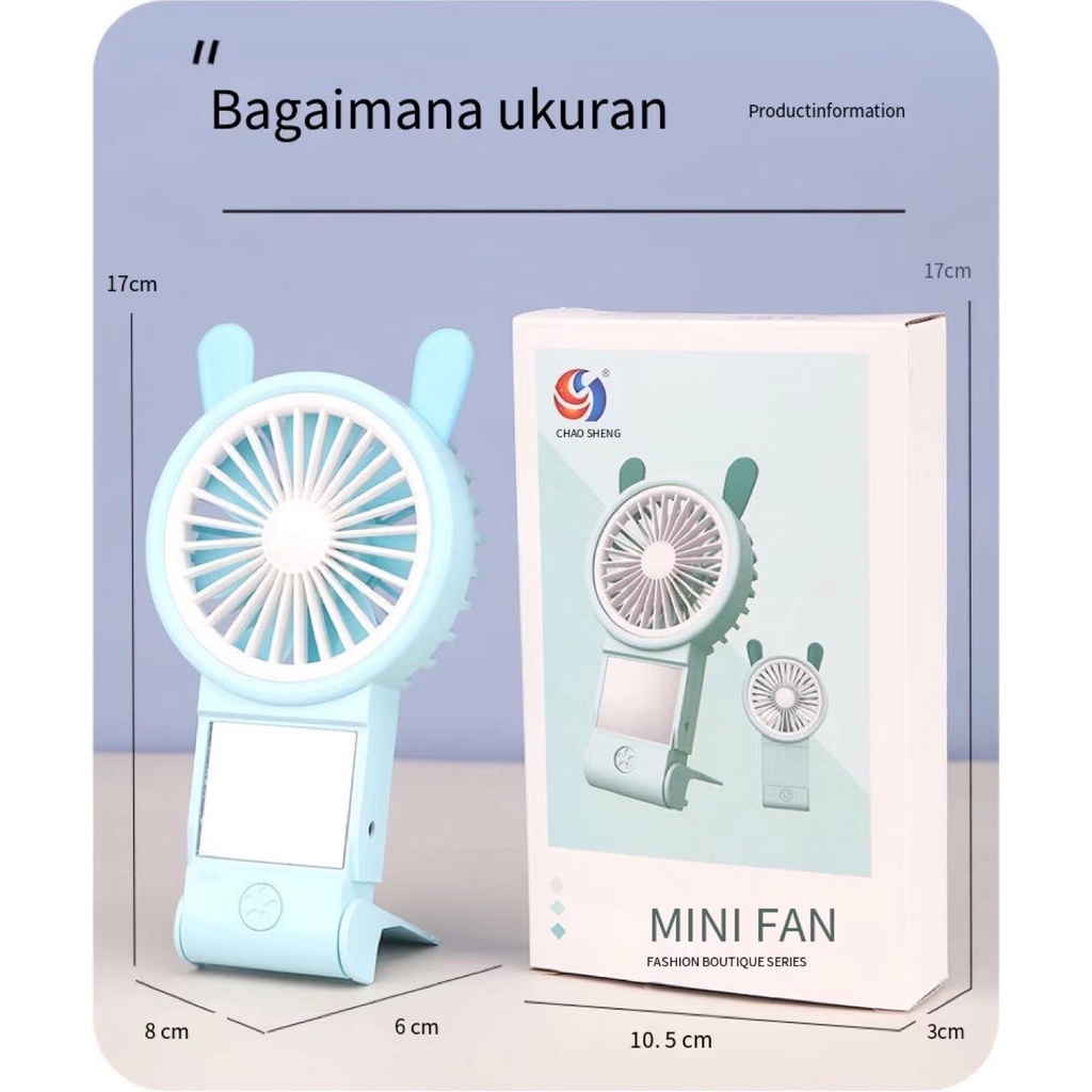 MINI IMUT KIPAS ANGIN MINI GENGGAM Cute / Kipas Lipat PORTABLE / Mini Fan C130