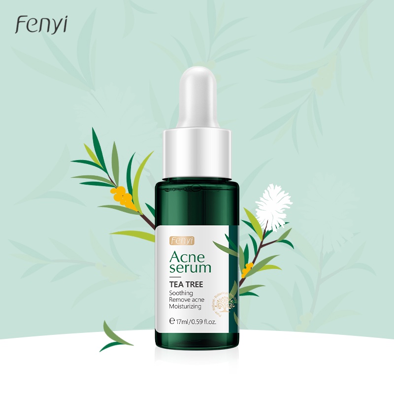 Fenyi Tea Tree Serum Wajah Menghilangkan Bekas Jerawat Esensial Perbaikan Perawatan Kulit 17ml