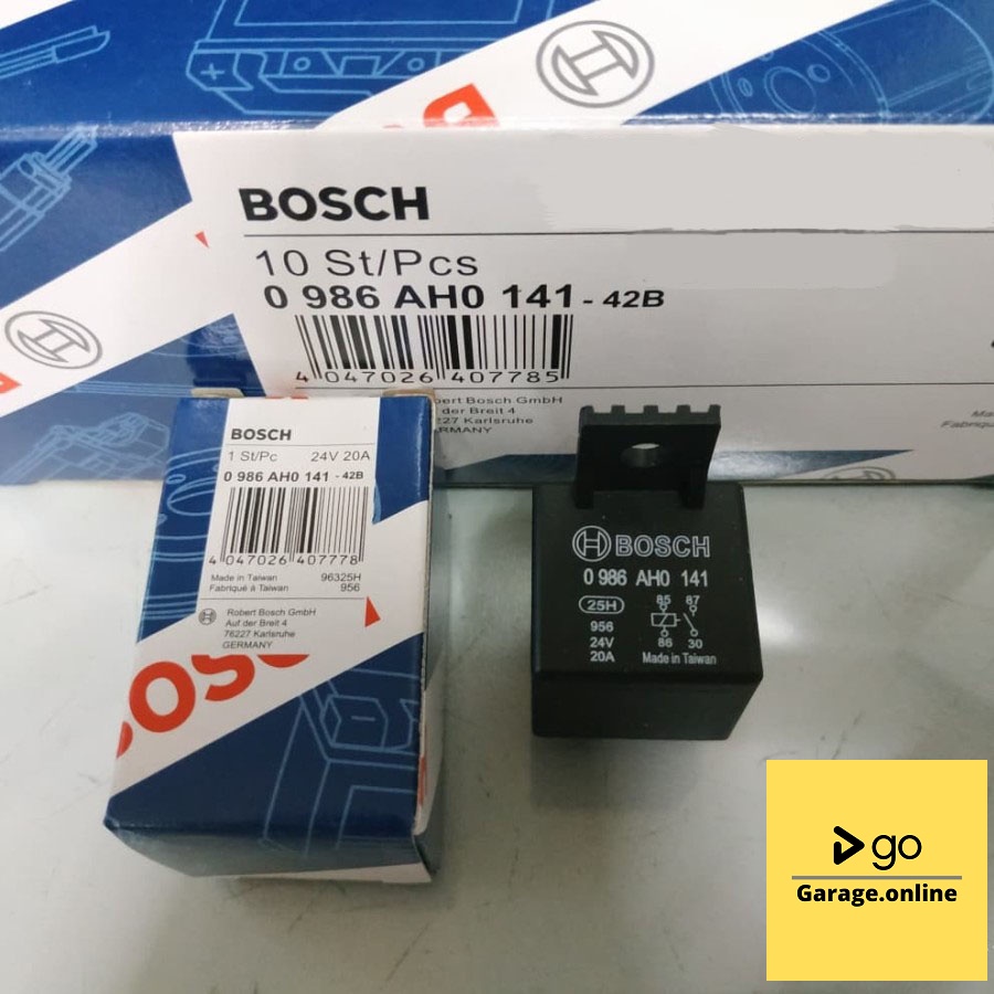 RELAY BOSCH KAKI 4 24V 20A 4 KAKI BOSCH ORIGINAL UNTUK TRUCK BUS