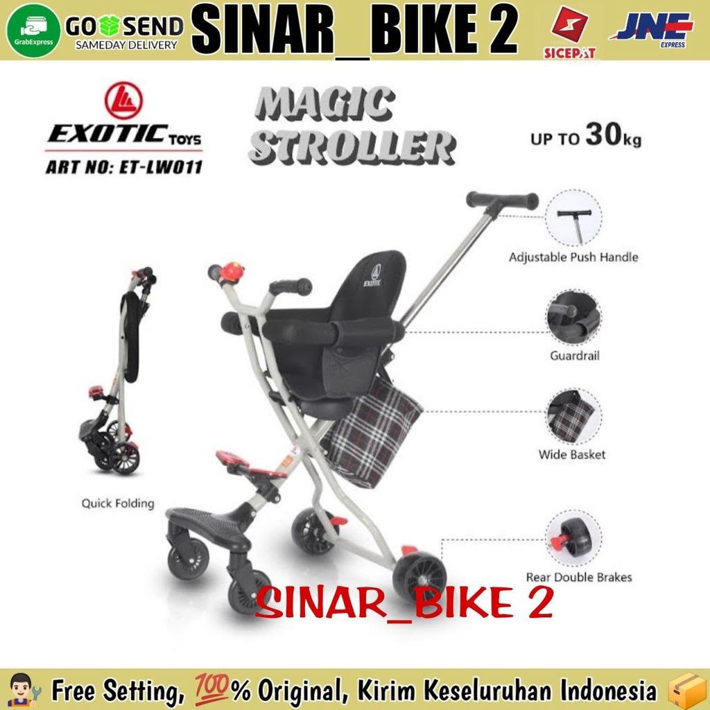 Magic Stroller Exotic LW-011 &amp; EXOTIC ET LW-007  Micro Trike Dorong Anak Bayi