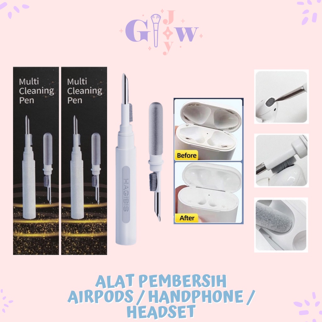 A109 ALAT PEMBERSIH AIRPODS iphone smartphone handphone hp phone kabel aksesoris aksesories pembersih kotoran kotor earphone headphone headset earbuds cleaning pen wireless inpods brush pen cover plastic accessories charging