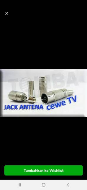 JEK / JACK / COLOKAN ANTENA CEWEK / FAMALE BESI GROSIR