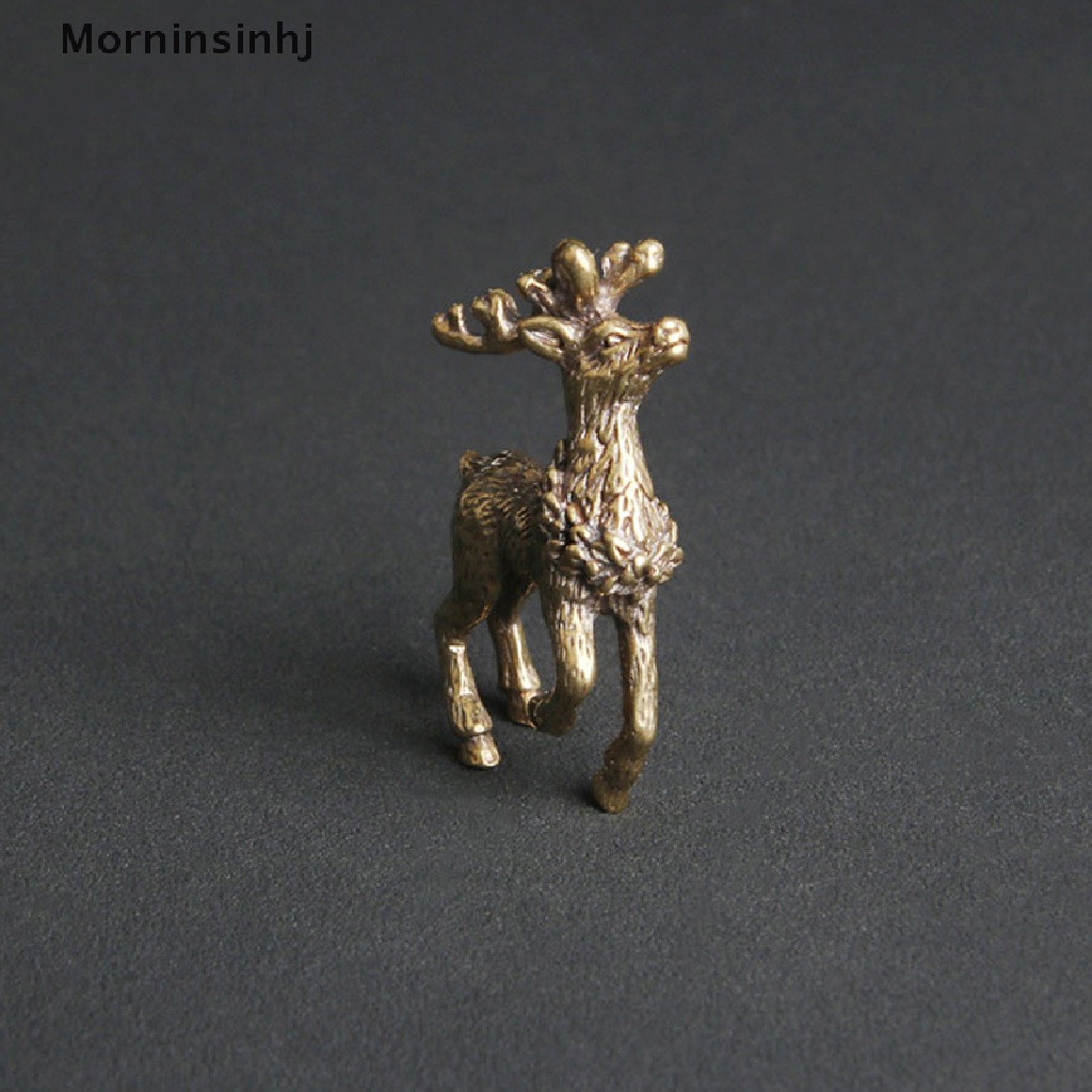 1 Pc Ornamen Miniatur Patung Rusa Bahan Tembaga Kuningan Untuk Dekorasi Meja