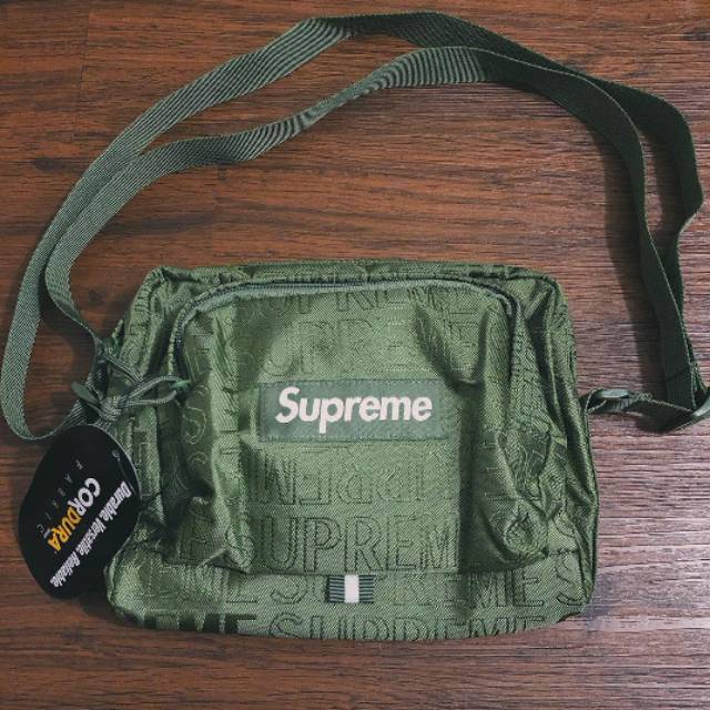 supreme shoulder bag olive