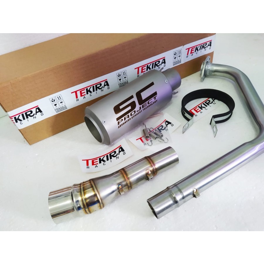 Knalpot Kolong Underbelly Suzuki Gsx150 Gsx r150 150r S SC Project CRT - Fullset BERKUALITAS